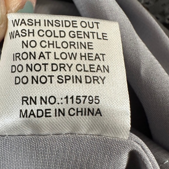 Mikarose Women's Dress Faded Blue Floral Tie Ruffles Sleeves Spring Midi Size XS - Picture 11 of 11